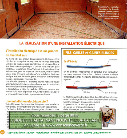 la priorité de l'installation electrique pour une maison saine choisir le fil ou gaines blindés pour construire sain